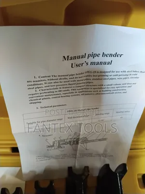 Pipe Bender Machine (Manual).