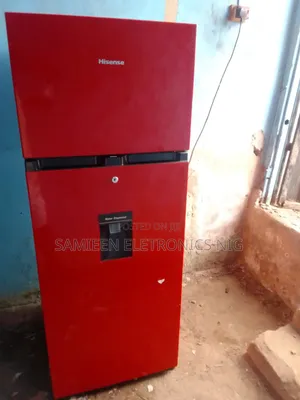 Newly Arrived Hisense 250l Refrigerator, Neo Red, With Water Dispenser