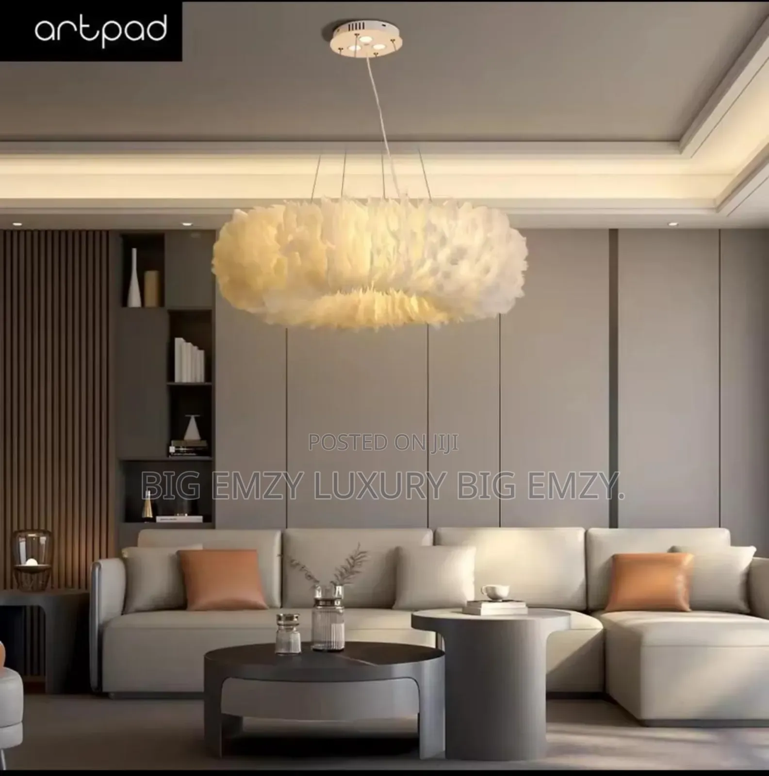 500mm Wool Chandelier Light