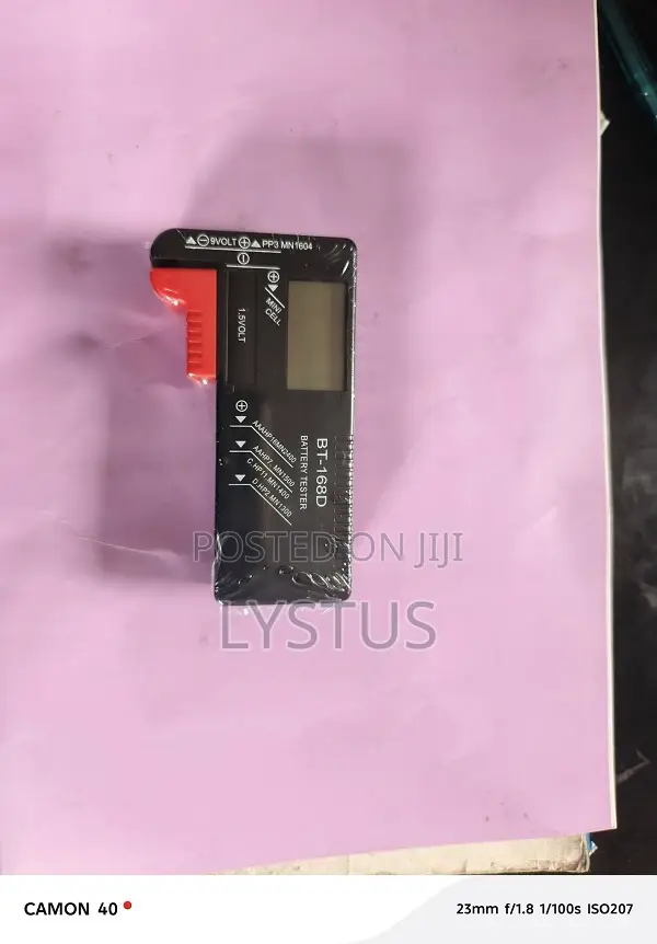 Digital Lcd Battery Volts Tester – Aa/Aaa/C/D/9v/Button Cell