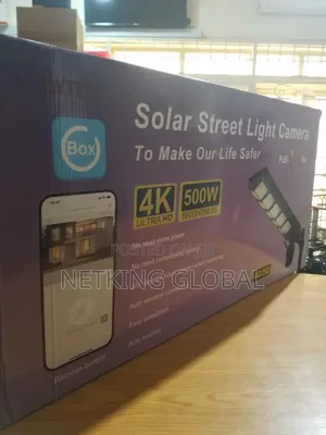  Solar Street Light Camera | 500w Ultra-Bright Security