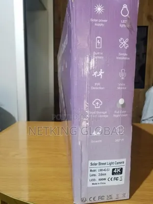  Solar Street Light Camera | 500w Ultra-Bright Security