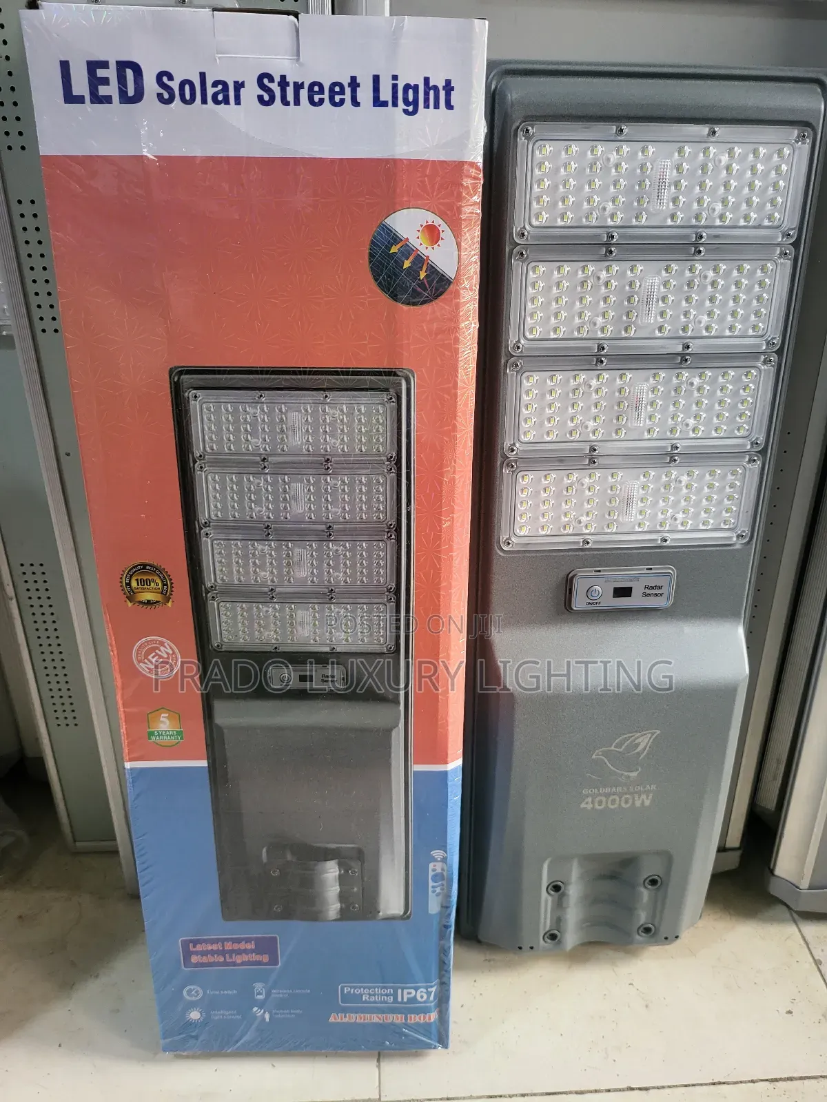 4000w Solar Steel Light