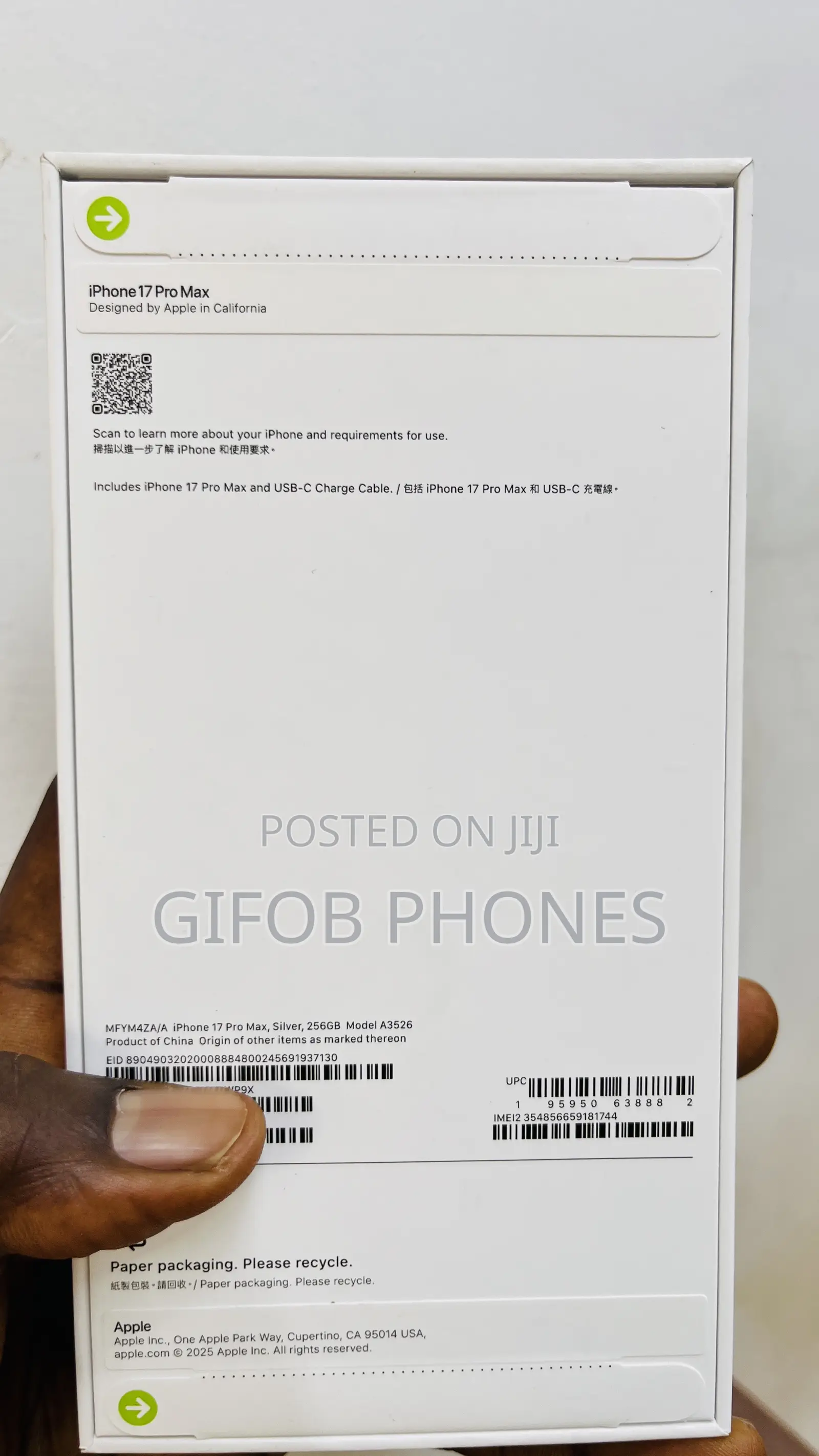 New Apple iPhone 17 Pro Max 256 GB