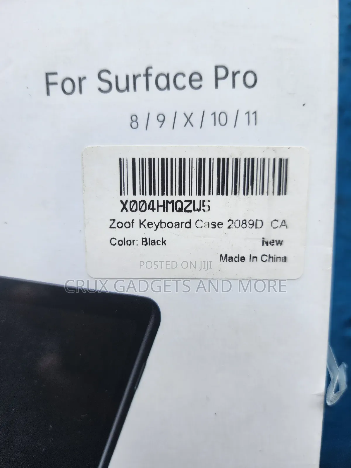 Zoof Type Cover for Microsoft Surface Pro (Black With Backlit)