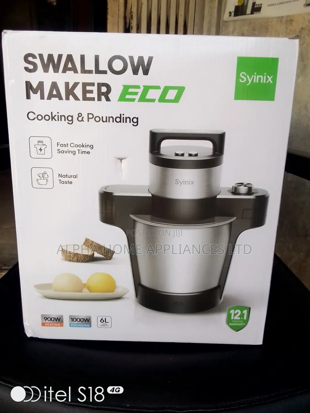 Syinix Swallow Maker Eco 6l Silver Colour