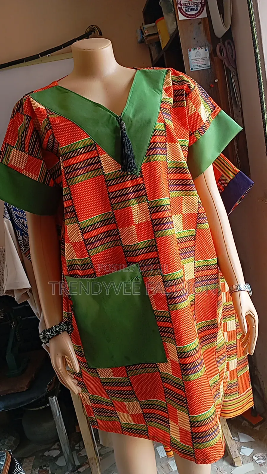 Ankara Short Gown