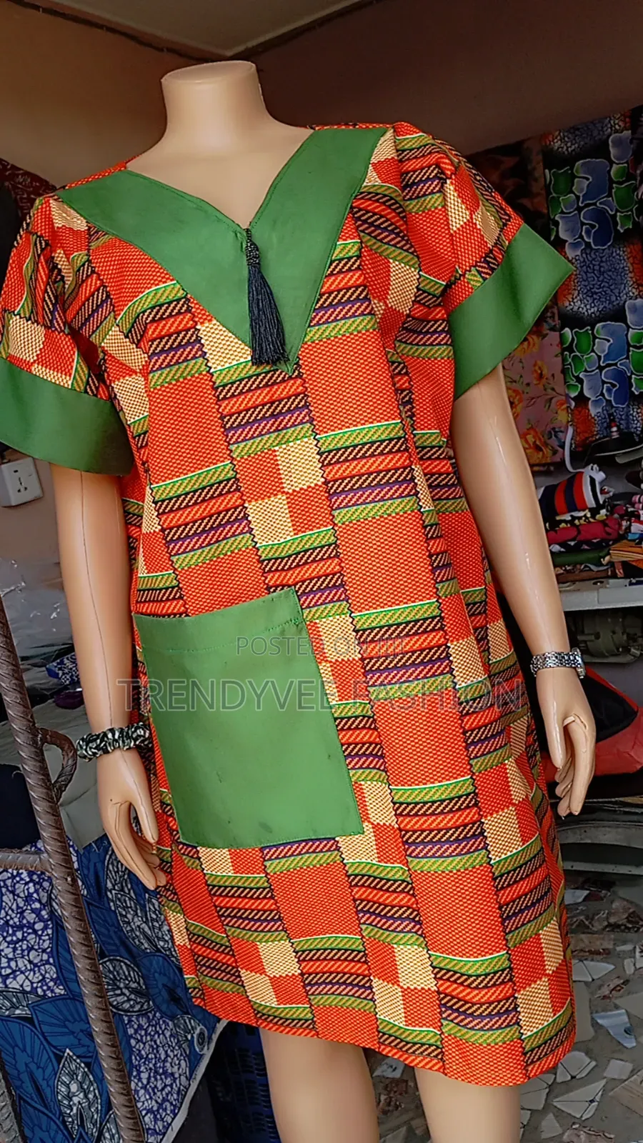 Ankara Short Gown