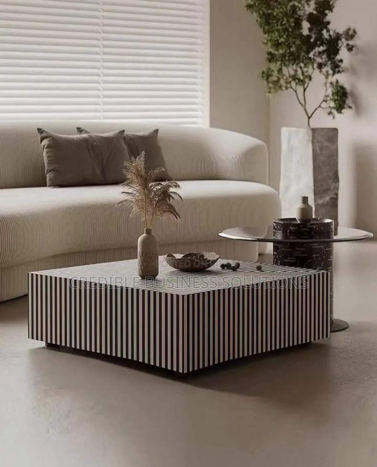 Quality Square Shape Centre Table and Stool