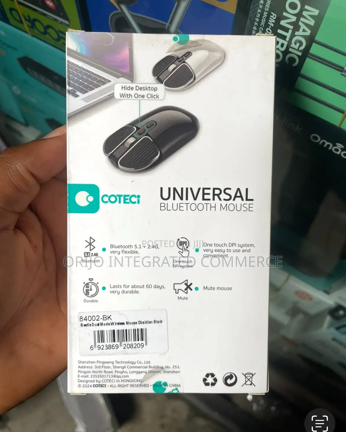 Rechargeable Bluetooth Mouse Smooth Sensitive Bluetooth 5.1 + 2.46)