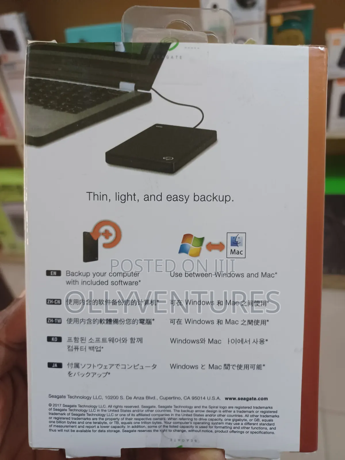 Seagate Backup Plus Slim 500gb