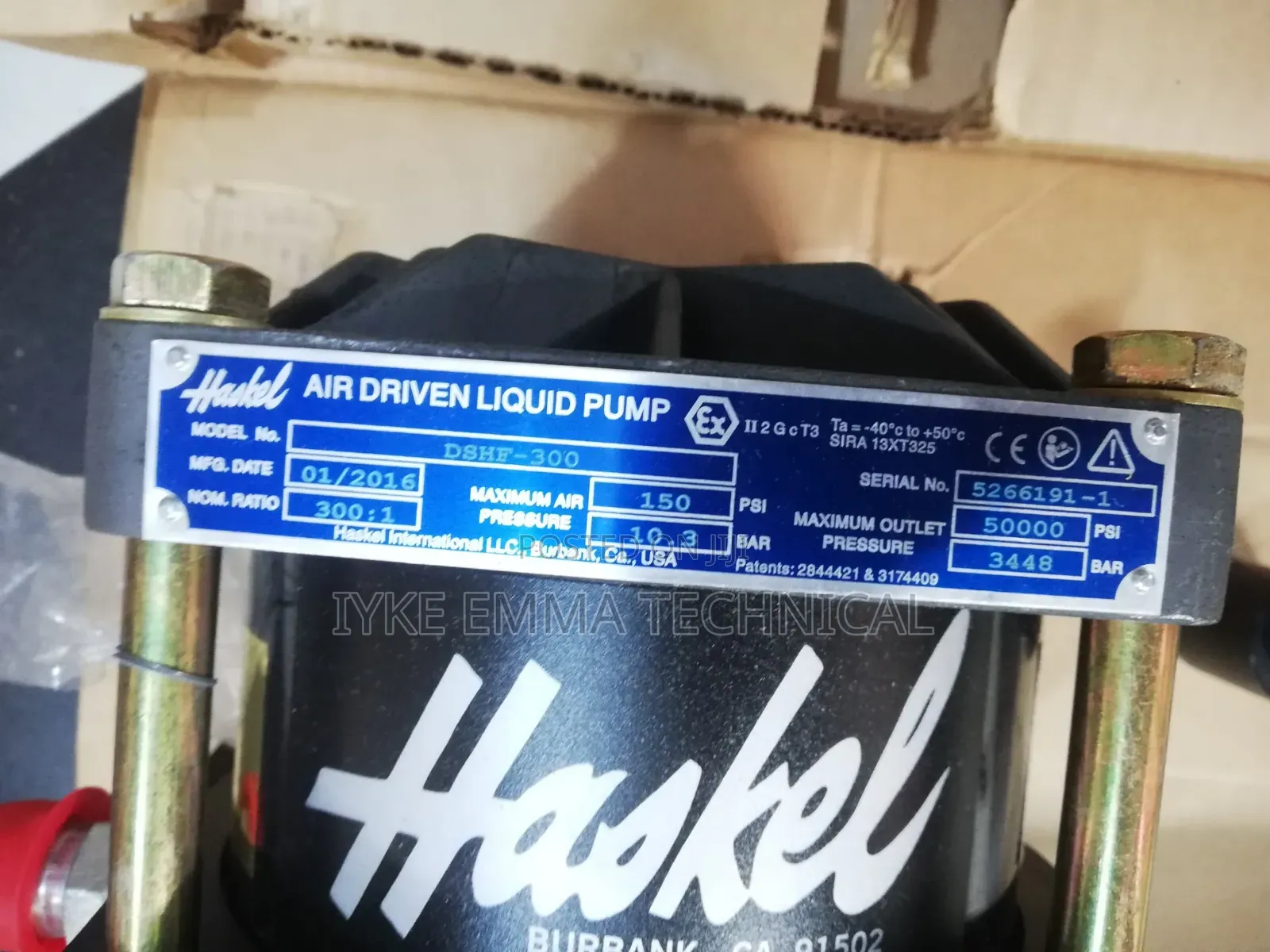 Haskel Air-Driven Liquid Pump