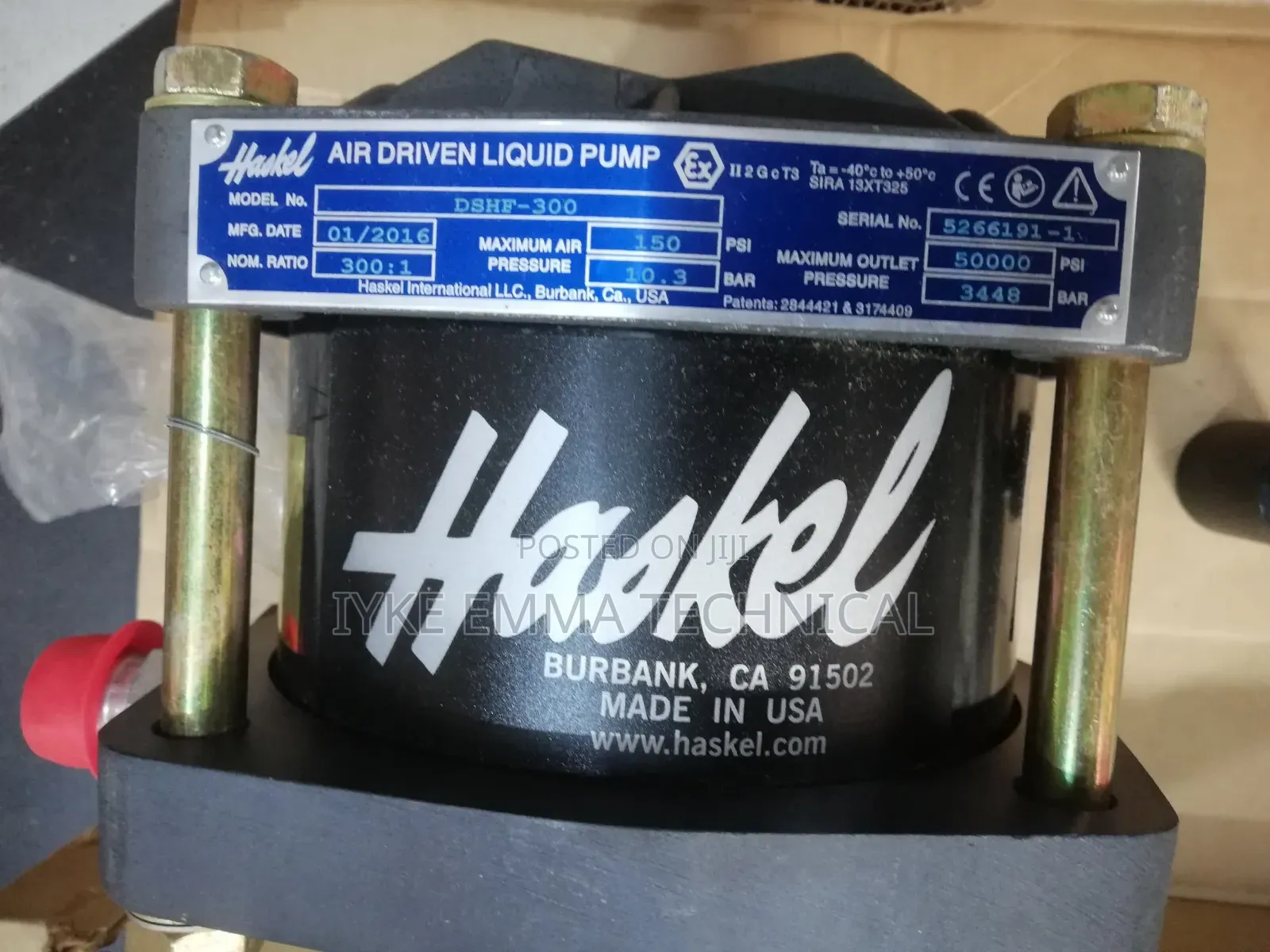 Haskel Air-Driven Liquid Pump
