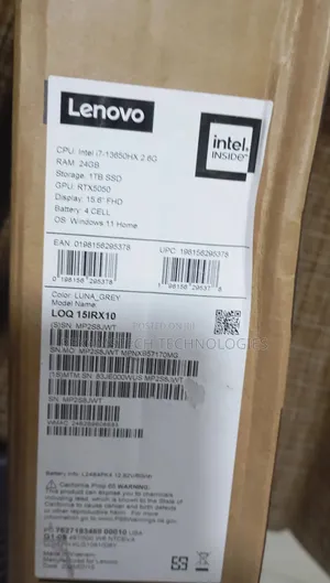 New Laptop Lenovo LOQ 15IRH8 24GB Intel Core I7 SSD 1T