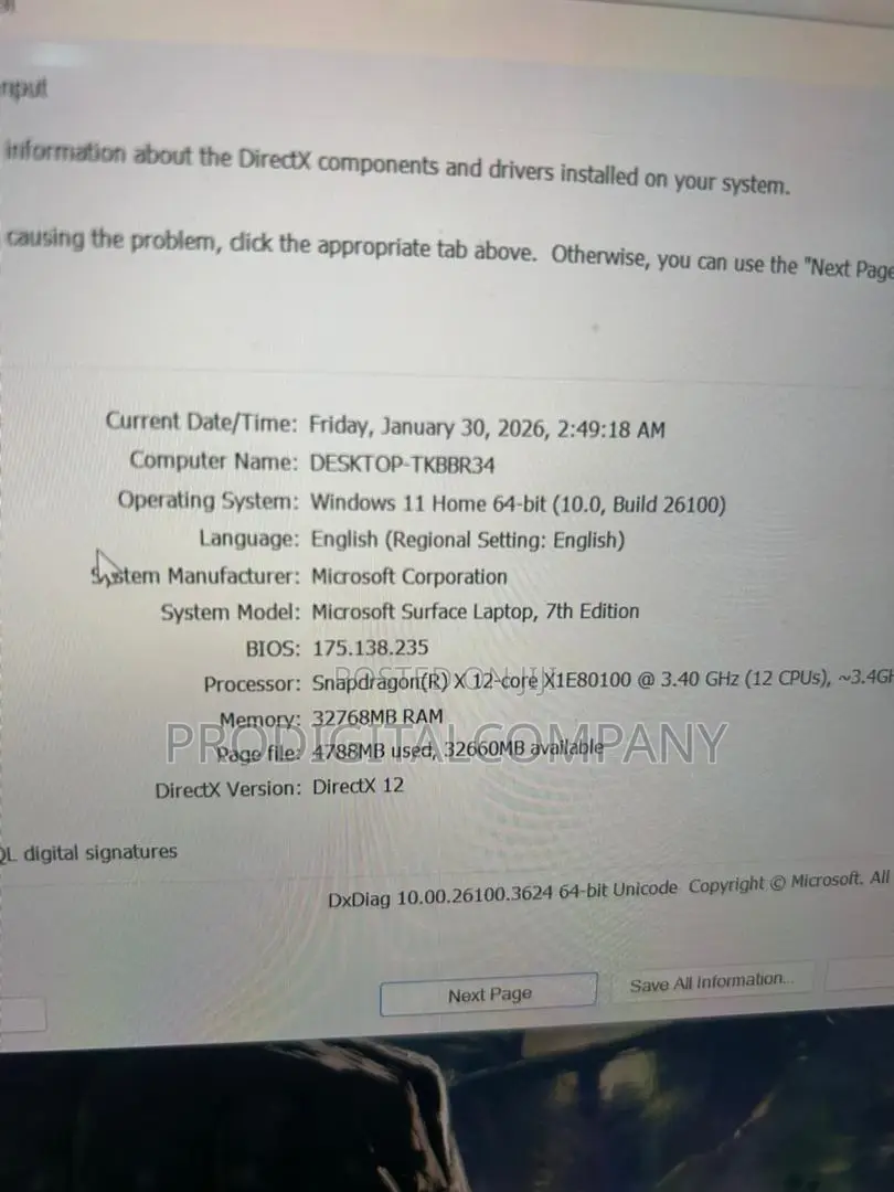 Laptop Microsoft Surface Laptop 32GB Qualcomm Snapdragon X Plus SSD 1T