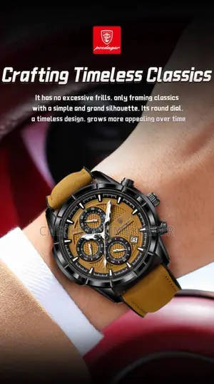 Poedagar Luxury Leather Watch