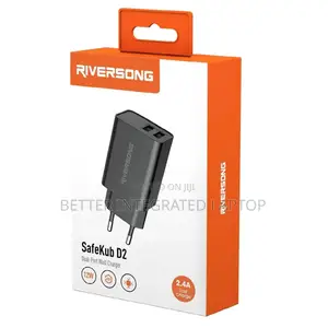 Riversong Ad29-Uk-Ct85 Dual-Port Wall Charger Safekub
