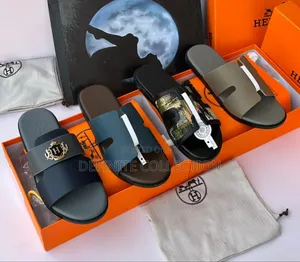 New Hermes Season 2 Leather Slippers