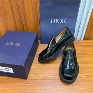 Luxury Update  
Christian Dior Black Carlo Loafers.