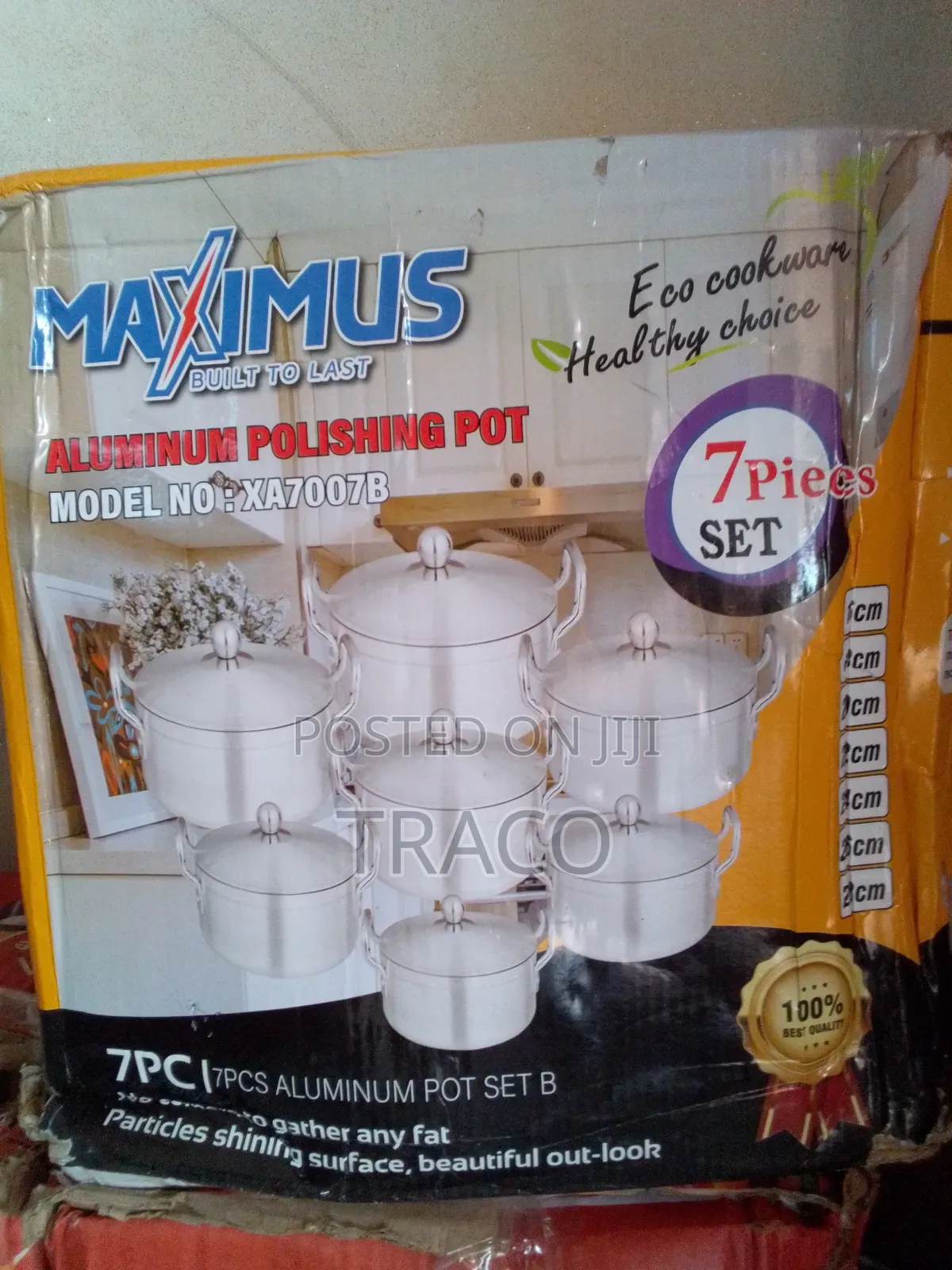 Maximus 7pcs Aluminium Polishing Pots