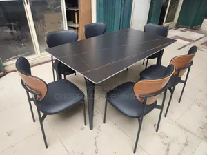 Simple Unique Marble Dining Table Set