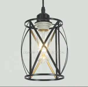 Wrought Iron Simple Dropping Pendant Light