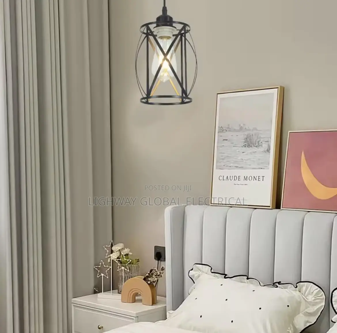 Wrought Iron Simple Dropping Pendant Light