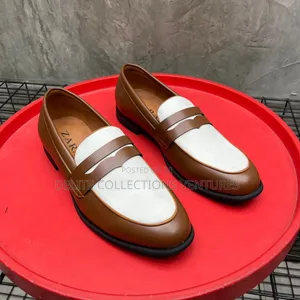 *Zara Corprate Leather Shoe “Green White”* *Size: 40-46