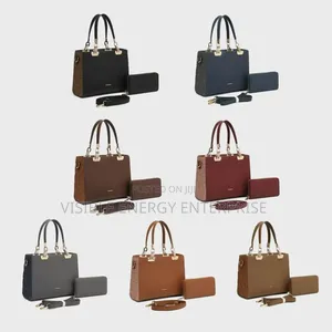 Black and Brown Chrisrosy Posh Chain Strapped Elegant Bag
