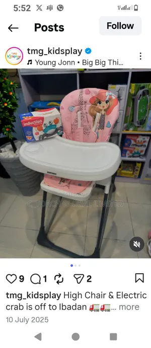 High Chair and Electrical Crabs
