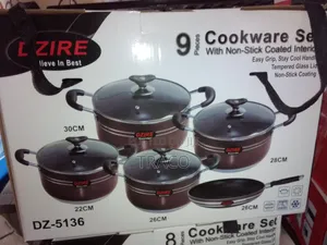 Dzire 9pcs Cookware Set. Dz-5136