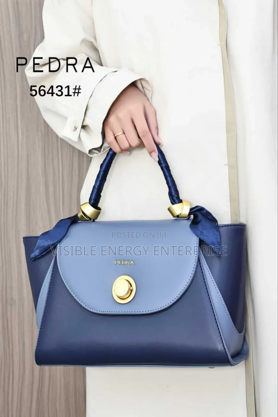 Luxury Blue Pedra Handbag 