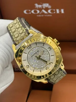 Original Coach Gold Tone Quartz Watch Available in Store
