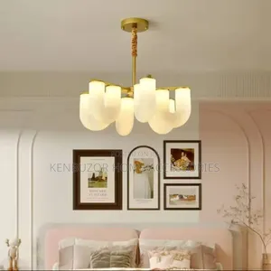800mm U-Shaped Luxury White Chandelier