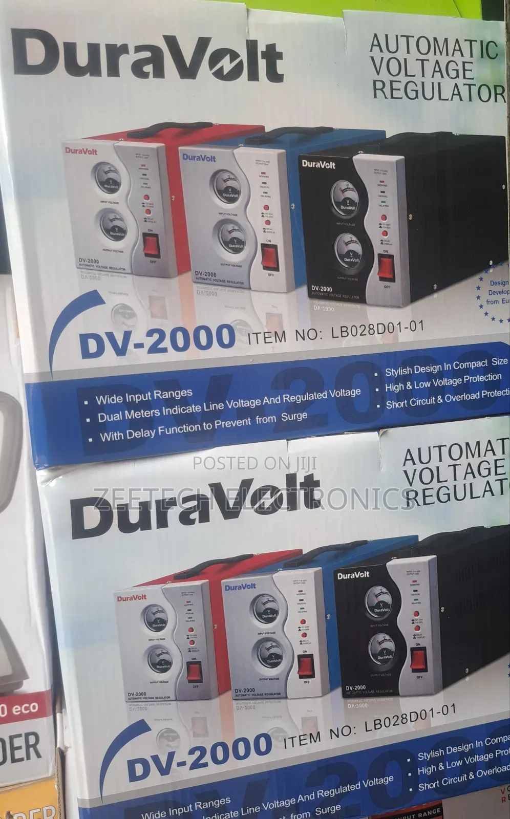 Duravolt Dv-2000 Automatic Voltage Regulator.