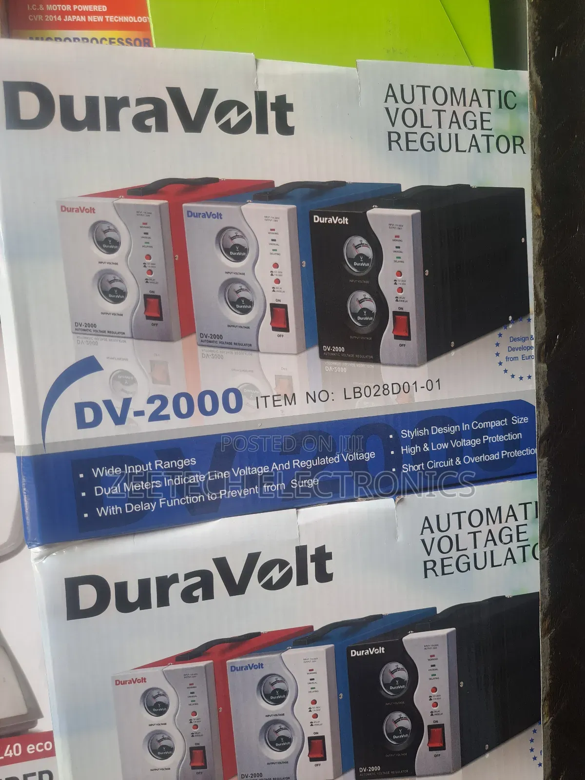 Duravolt Dv-2000 Automatic Voltage Regulator.