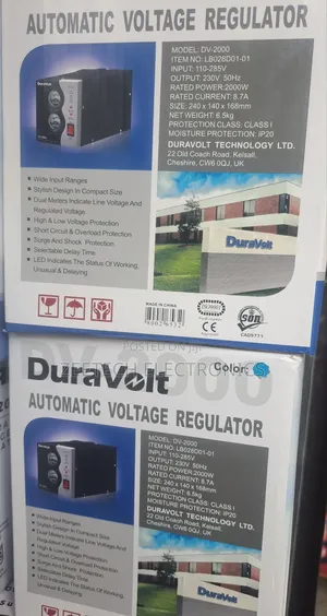 Duravolt Dv-2000 Automatic Voltage Regulator.