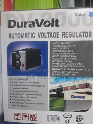 Duravolt Dv-2000 Automatic Voltage Regulator.