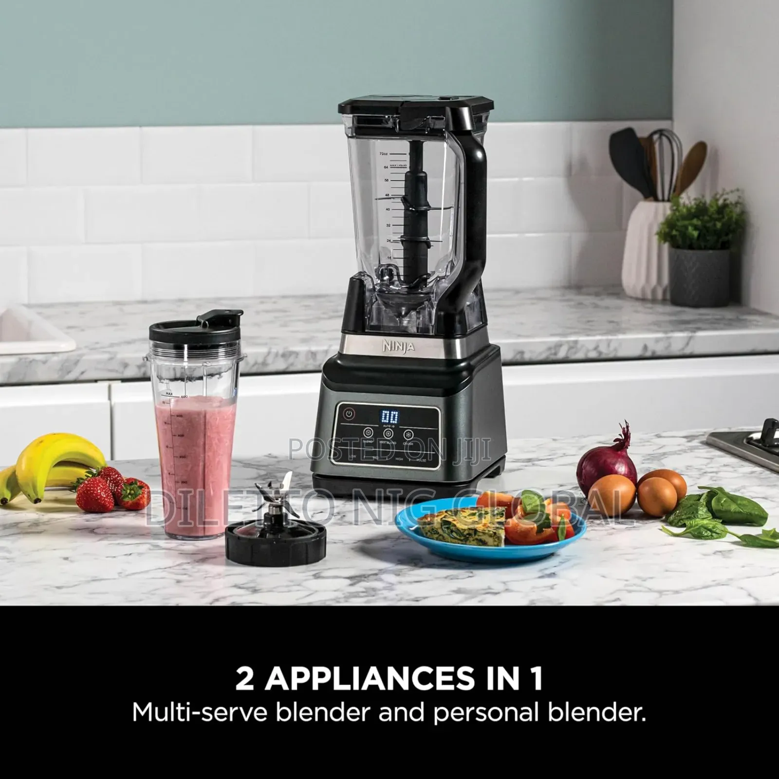 Ninja 2-in-1 Blender With 3 Automatic Programs;Blend, Max Blend, Crush
