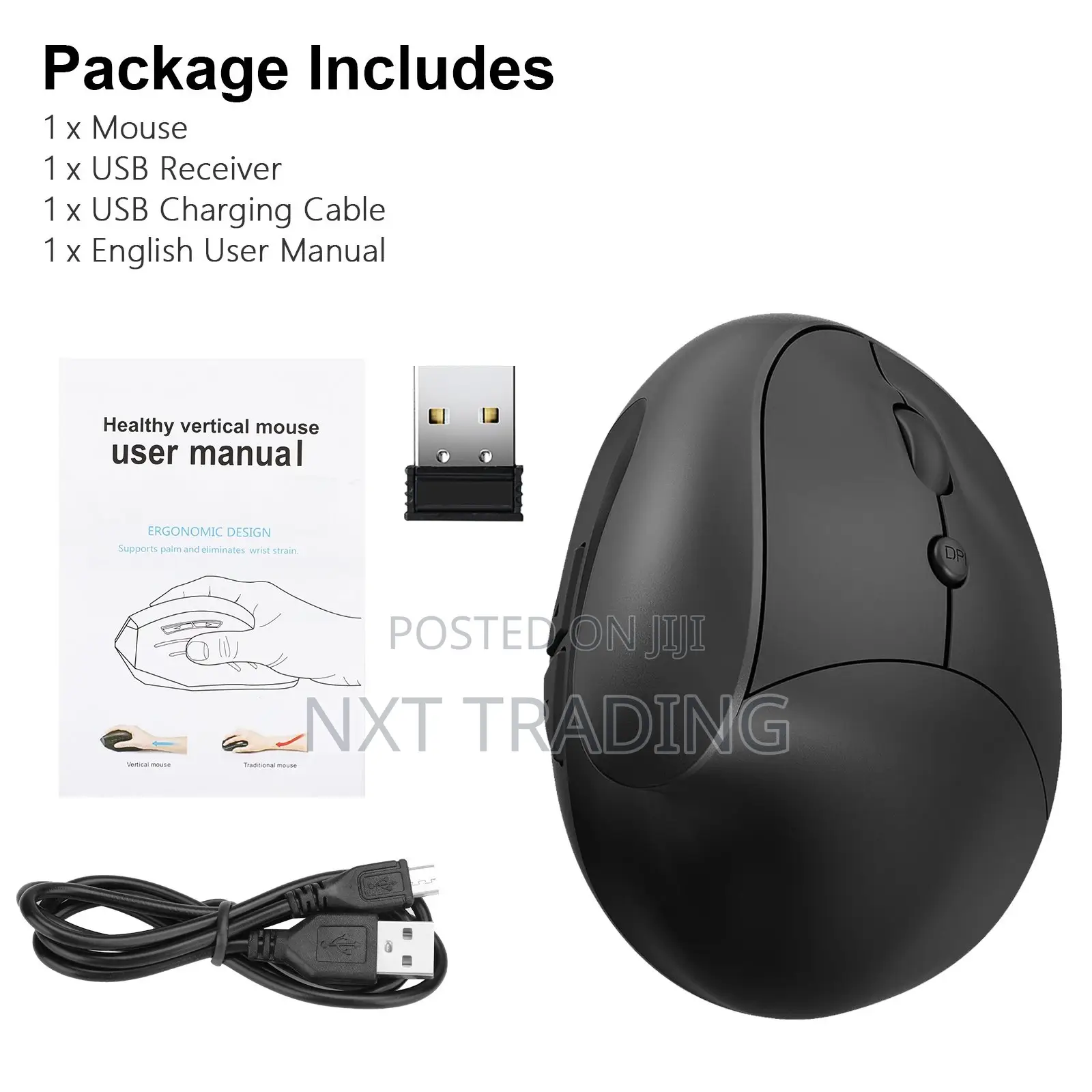 Wireless Vertical Mouse Ergonomic Vertical Mouse