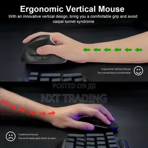 Wireless Vertical Mouse Ergonomic Vertical Mouse