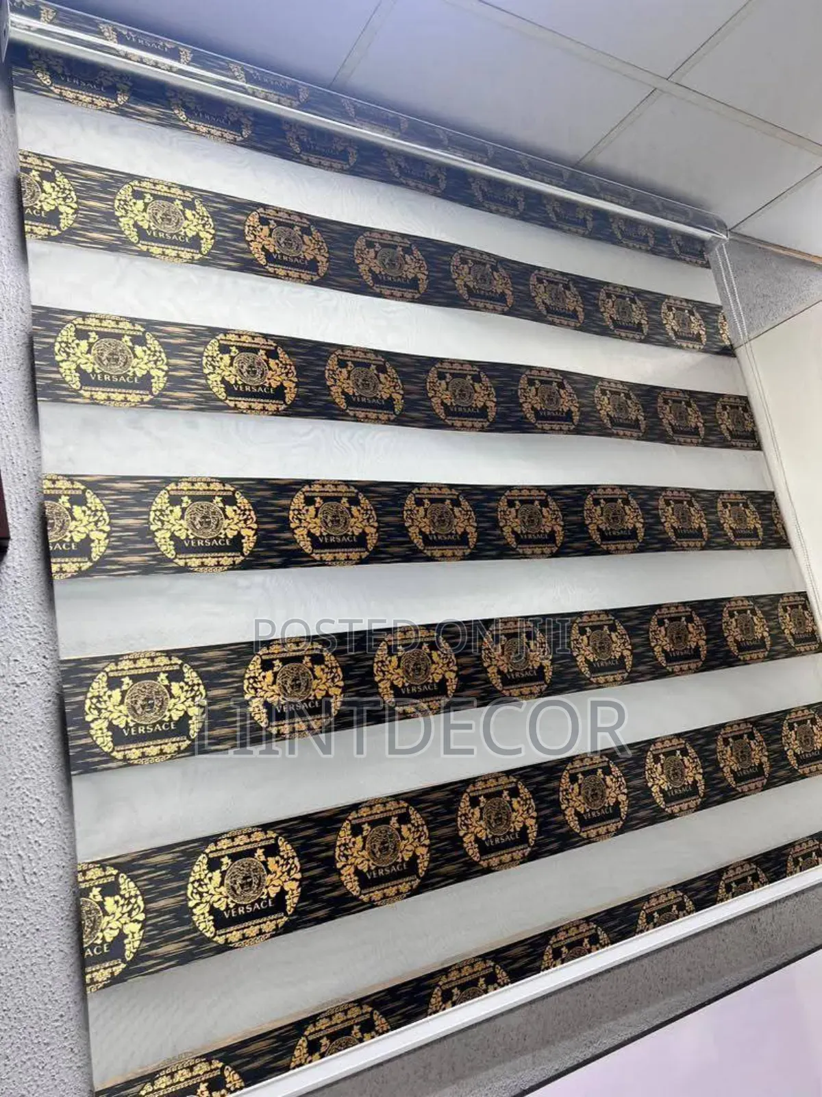 Latest Versace Design Day and Night Window Blinds