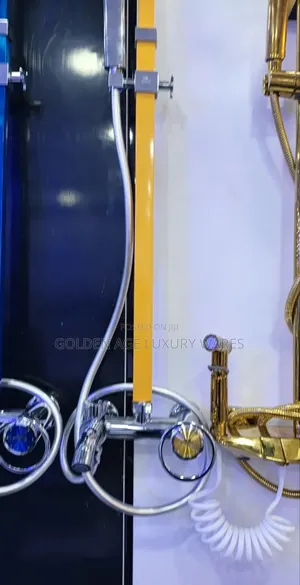 Gold and Stainless Shower Set