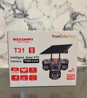V380 Pro Intelligent Solar PTZ Camera Triple Lens(T31)
