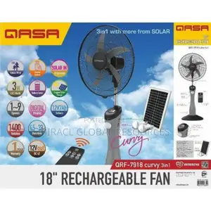 Gasa Rechargeable Fan With Solar