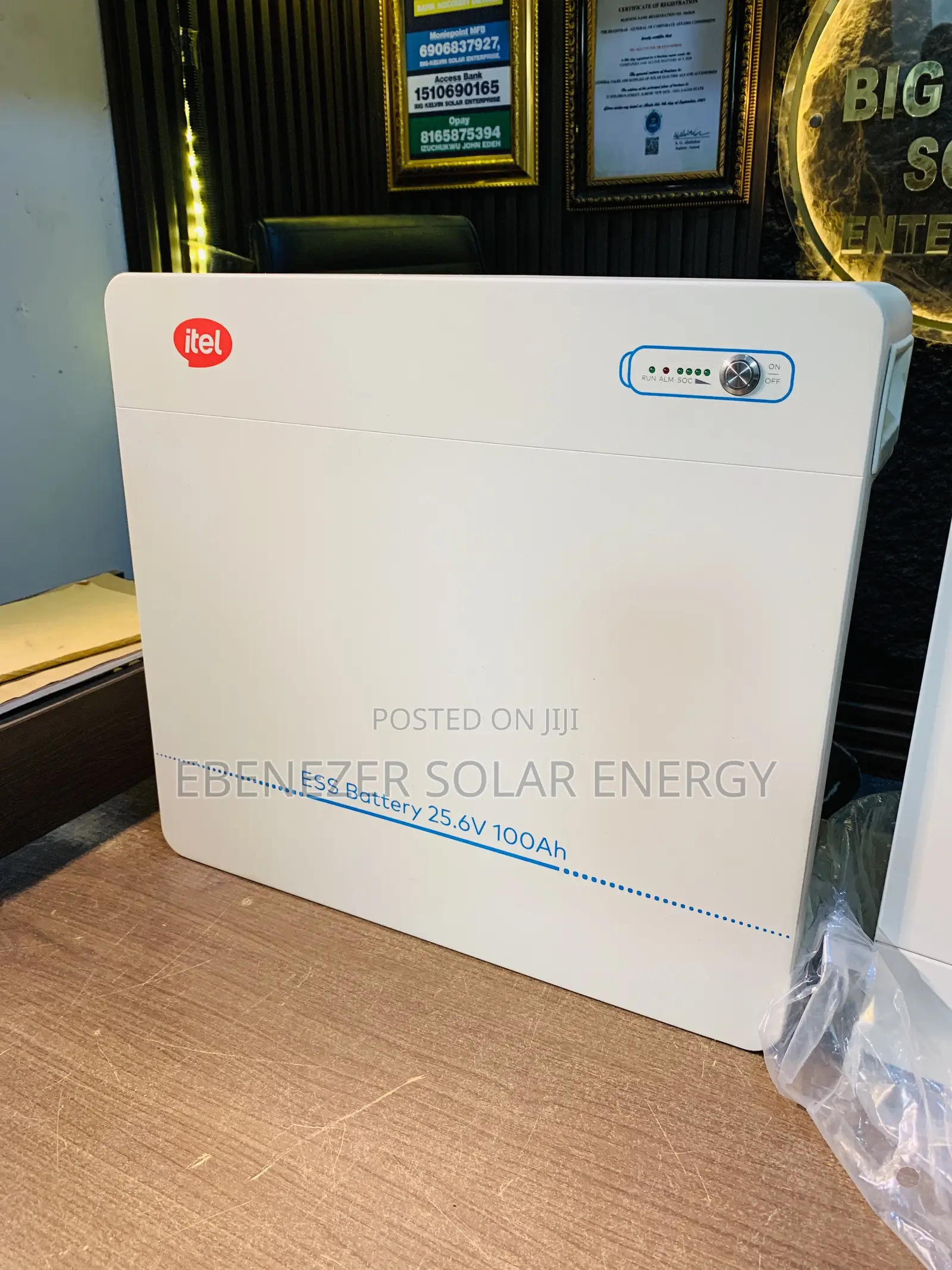 2.5kwh Itel Lithium Battery 24v