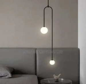 Modern Pendant Light Glass Globe 2light