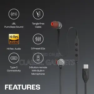 JBL Tune 310c Usb-C Wired Headset