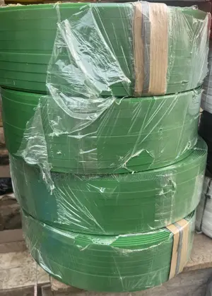 Rolls Of Green Pet (Polyethylene Terephthalate) Strapping Band
