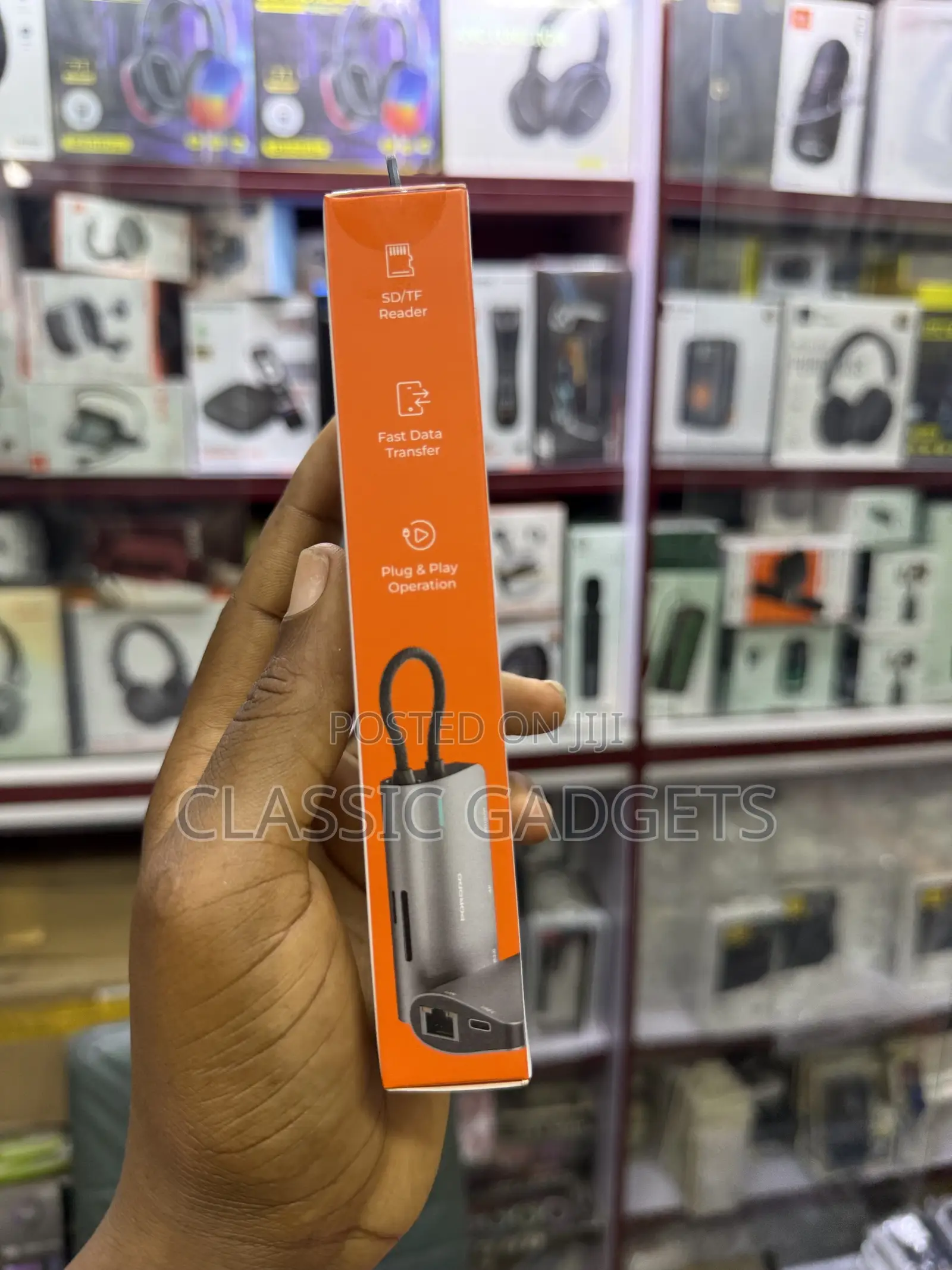 Porodo 7-in-1 Multi Port Usb-C Hub - Gray